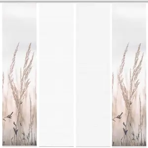 Шторка-ролик RELVA на панельной каретке, 1 шт., цифровая печать Vision S, Natur