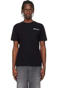 Off-White Футболка с логотипом в виде черной чернильной стрелки