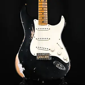 Fender Custom Shop Limited Edition '58 Stratocaster Heavy Relic- Выцветший черный 2024 (CZ581079)