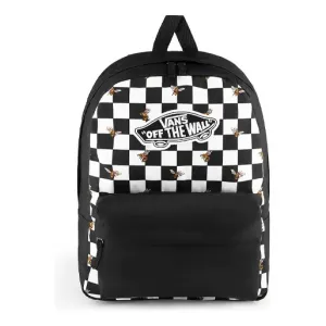 Сумка realm bee checkerboard backpack 'black white' Vans, черный