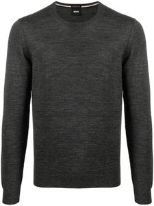 BOSS пуловер с круглым вырезом, серый