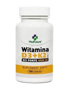 Витамин D3+K2 ФОРТЕ 4000 МЕ (МК-7) - 120 таблеток MedFuture