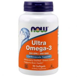 Now Ultra Omega-3 500 Epa/250 Dha 90 капсул
