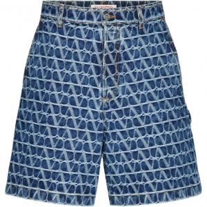 Valentino Джинсовые шорты SS24 мужские dark blue