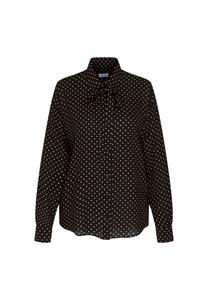 Блузка с завязками Black Rose Seidensticker, цвет Schwarz (0039)