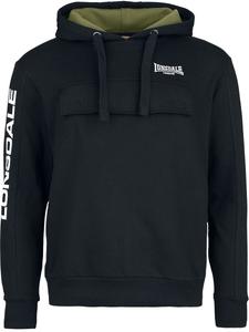 Толстовка с капюшоном Lonsdale London Rushen, черно-белый