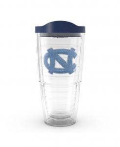 Кружка-термос North Carolina Tar Heels Emblem Classic объемом 24 унции Tervis Tumbler, прозрачный