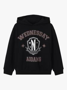 Детская толстовка Wednesday Addams из хлопковой смеси NAME IT, Black