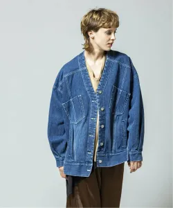 Джинсовая куртка без воротника Loaf, цвет Fade