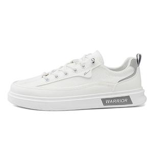Кроссовки WARRIOR Skateboarding Shoes Men Low-top, белый/серый