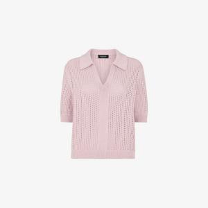 Пуловер Whistles с коротким рукавом, сиреневый