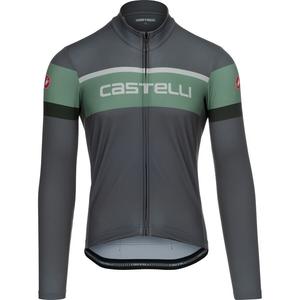 Футболка Castelli Passista Limited Edition Full Zip Castelli, Gunmetal Gray/Green Pepper/Deep Green/Silver Moon