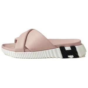 HERMES Женские розовые сандалии Slide