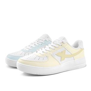 XTEP Кроссовки Air Force One с низким верхом, противоскользящие, износостойкие, унисекс, желто-синие, непарные