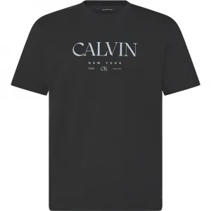 Футболка с коротким рукавом Calvin Klein 20S с графическим принтом, черный