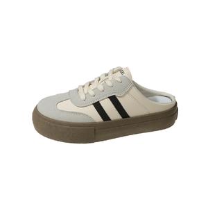 Puppytown Женские тапочки с резиновой подошвой бесшумные антибактериальные закрытые экрю, цвет Ecru