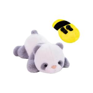 Плюшевая игрушка в виде мультяшного милого хаски цвергшнауцера сенбернара панды, высота 33см/40см/50см MIANHUIYI, серый