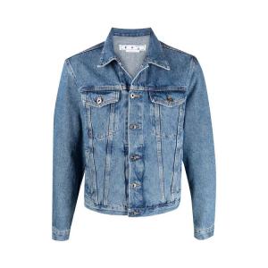 Куртка Off-White Indust Slim Denim Jacket, Medium Blue
