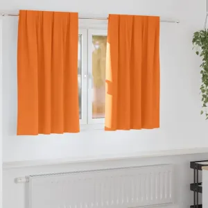 Шторы для мебели, 2 шт., ярко-оранжевые, 140 x 140 см, полиэстер - Шторы и портьеры 4107508 vidaXL
