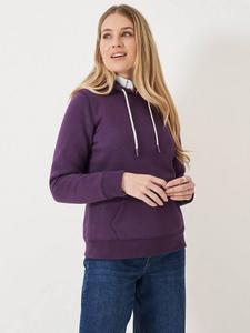 Супермягкая классическая толстовка с капюшоном Crew Clothing, Berry Red