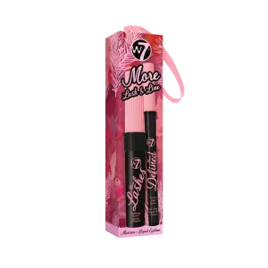 Набор для макияжа глаз: тушь W7 More Lash & Line, 1,5 мл