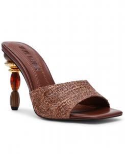 Женские сандалии Sia Novelty на высоком каблуке с квадратным носком Steve Madden, Brown Multi