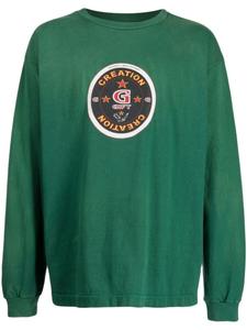 Толстовка с графичным принтом SAINT MXXXXXX, зеленый