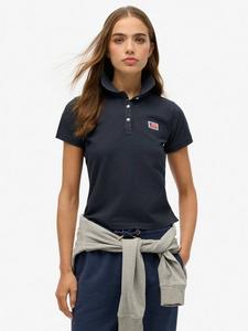 Спортивная рубашка поло essential с графическим рисунком Superdry, цвет Eclipse Navy