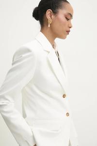 Приталенное пальто с шарфом Answear.Lab, белый