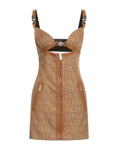 Мини-платье Versace, хаки