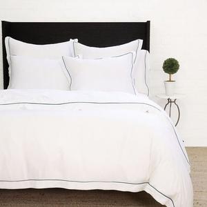 Подушка Sheena Sateen Euro Sham POM POM AT HOME, синий