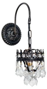 Настенный светильник FATIVO Wandlampe Eclana, черный - железо - хрустальное стекло - 14 x 47 x 14 см