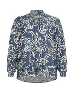 Блуза KAFFE CURVE, пыльно-синий