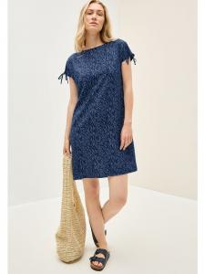 Cecil Платье с узором и текстурой, синее