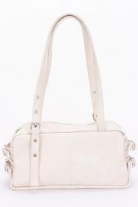Женская спортивная сумка из искусственной кожи FASHNZFAB, слоновая кость