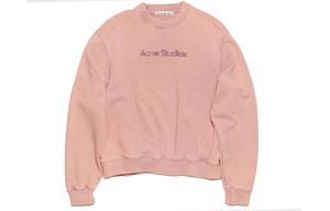 Свитшот с принтом логотипа Acne Studios, фиолетовый