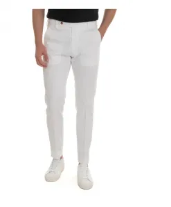 Брюки чинос с узором в виде плитки Berwick, белый