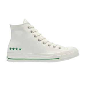 Кроссовки Converse Chuck 70 High 'Green Stars', белый