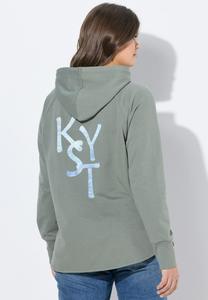 Худи LAURASØN LANGARM, Sage/Light Green