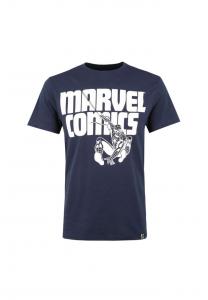 Футболка marvel comics spidey темно-синяя с крутым принтом человека-паука Re:Covered, синий
