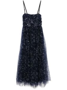 STAUD платье миди Bettina, синий