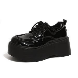 LIANGHUO Повседневные однобортные туфли женские черные