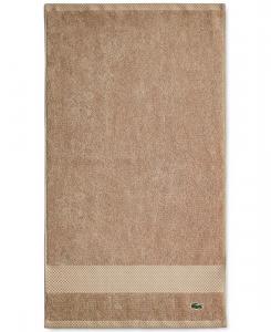 Антимикробное полотенце для рук Heritage из хлопка Supima, 40 см x 76 см Lacoste Home, Sand, Hand Towels