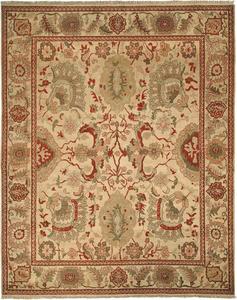 Ковер SAFAVIEH, 244 x 305 см, Ziegler Mahal Collection, Ivory & Ivory, ручной работы, традиционный восточный, шерстяной, идеально для помещений с высокой проходимостью в гостиной, спальне (ZM12A)