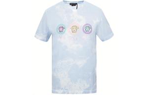Футболка Tye Die Medusa 'Turquoise' VERSACE, светло-голубой