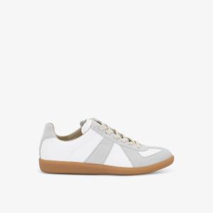 Кроссовки с низким берцем из реплики кожи Maison Margiela, белый