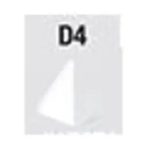 d4 Пустой белый (10), Dice - Blank Dice