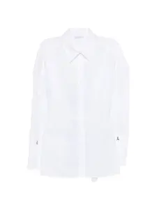 Рубашка с вырезами Patrizia Pepe, белый