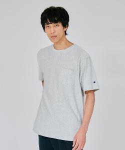 Мужская футболка с коротким рукавом и карманом, бренд Champion, коллекция Reverse Weave