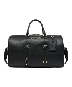Стильная дорожная сумка для коротких поездок. Carlo Colucci, черный